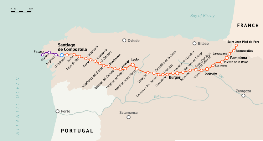 camino de santiago route